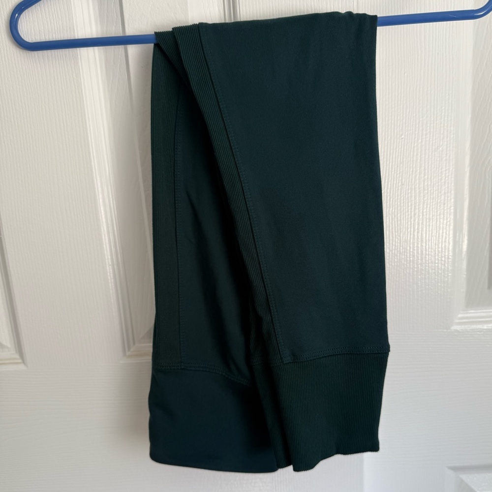 Bally Forest Green Ribbed Fitness Leggings